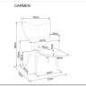Кресло SIGNAL CARMEN Velvet Bluvel 68 карри/черный мат заказать в интернет магазине по цене 23 645 руб. в Самаре