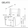 Кресло Halmar GELATO (серый) заказать в интернет магазине по цене 55 053 руб. в Самаре