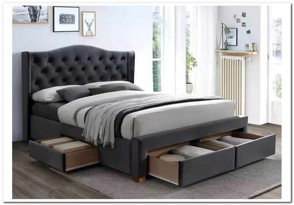 Кровать ASPEN II VELVET BLUVEL 14 160/200 Signal заказать в интернет магазине по цене 82 622 руб. в Самаре