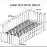 Кровать SIGNAL ALFIE Velvet Bluvel 40 темно-бежевый, 120/200 заказать в интернет магазине по цене 77 985 руб. в Самаре