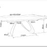 Стол обеденный Signal DIUNA Ceramic 160 раскладной (Statuario Venato белый/черный мат) заказать в интернет магазине по цене 156 634 руб. в Самаре