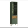 Витрина Siena REG1W1D1S дымчатый зеленый/дуб вотан BRW заказать в интернет магазине по цене 28 950 руб. в Самаре