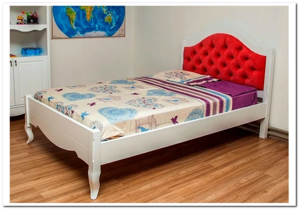 Кровать Авиньон с каретной стяжкой (90х200) из массива бука заказать в интернет магазине по цене 60 458 руб. в Самаре