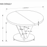 Стол обеденный Halmar FANIS OKRAGLY 120 (натуральный/черный) заказать в интернет магазине по цене 71 903 руб. в Самаре