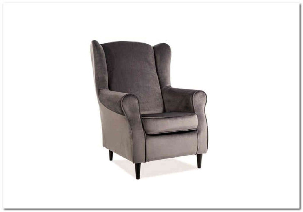 Кресло BARON Velvet Bluvel 14  Signal (серый) заказать в интернет магазине по цене 47 283 руб. в Самаре