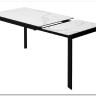Стол CORNER 120 MATTE STATUARIO Белый мрамор матовый керамика, стекло/ черный каркас, DISAUR заказать в интернет магазине по цене 59 400 руб. в Самаре