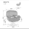 Кресло SIGNAL BRIGITTE Brego 07 серый/хром заказать в интернет магазине по цене 41 646 руб. в Самаре