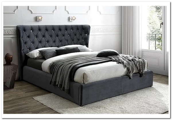 Кровать Signal CARVEN VELVET BLUVEL 14 (серый) 160/200 заказать в интернет магазине по цене 88 969 руб. в Самаре