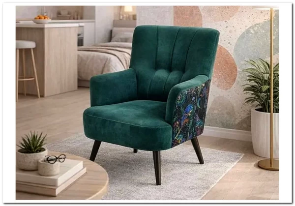 Кресло Halmar PAGONI (темно-зеленый/черный) заказать в интернет магазине по цене 43 019 руб. в Самаре