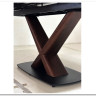 Стол BLANCO 160 MATT BLACK MARBLE SOLID CERAMIC / Орех, DISAUR заказать в интернет магазине по цене 102 000 руб. в Самаре