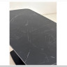 Стол BLANCO 160 MATT BLACK MARBLE SOLID CERAMIC / Орех, DISAUR заказать в интернет магазине по цене 102 000 руб. в Самаре