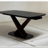 Стол BLANCO 160 MATT BLACK MARBLE SOLID CERAMIC / Орех, DISAUR заказать в интернет магазине по цене 102 000 руб. в Самаре