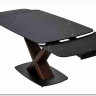 Стол BLANCO 160 MATT BLACK MARBLE SOLID CERAMIC / Орех, DISAUR заказать в интернет магазине по цене 102 000 руб. в Самаре
