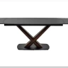 Стол BLANCO 160 MATT BLACK MARBLE SOLID CERAMIC / Орех, DISAUR заказать в интернет магазине по цене 106 800 руб. в Самаре