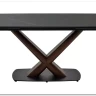 Стол BLANCO 160 MATT BLACK MARBLE SOLID CERAMIC / Орех, DISAUR заказать в интернет магазине по цене 106 800 руб. в Самаре