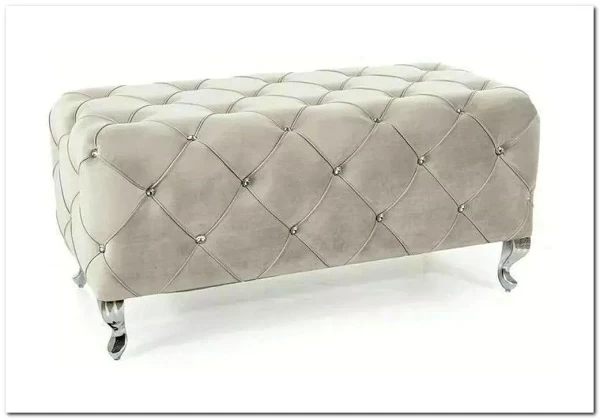 Скамья Signal HESTIA VELVET (светло-серый/серебряный) заказать в интернет магазине по цене 38 606 руб. в Самаре