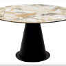 Стол TERAMO 135 GLOSS GRAND JADE SOLID CERAMIC, керамика, поворотн.механизм / Черный каркас, DISAUR заказать в интернет магазине по цене 56 970 руб. в Самаре