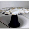 Стол TERAMO 135 GLOSS GRAND JADE SOLID CERAMIC, керамика, поворотн.механизм / Черный каркас, DISAUR заказать в интернет магазине по цене 56 970 руб. в Самаре