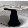Стол TERAMO 135 GLOSS GRAND JADE SOLID CERAMIC, керамика, поворотн.механизм / Черный каркас, DISAUR заказать в интернет магазине по цене 56 970 руб. в Самаре