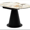 Стол TERAMO 135 GLOSS GRAND JADE SOLID CERAMIC, керамика, поворотн.механизм / Черный каркас, DISAUR заказать в интернет магазине по цене 56 970 руб. в Самаре