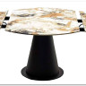Стол TERAMO 135 GLOSS GRAND JADE SOLID CERAMIC, керамика, поворотн.механизм / Черный каркас, DISAUR заказать в интернет магазине по цене 56 970 руб. в Самаре