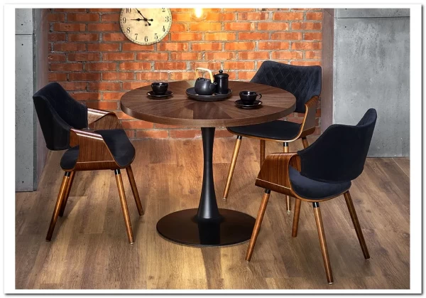 Стол обеденный Halmar CARMELO (орех/черный) заказать в интернет магазине по цене 29 439 руб. в Самаре