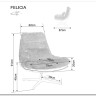 Кресло SIGNAL FELICIA Raven 18 (темно-серый/серый/черный мат) заказать в интернет магазине по цене 39 807 руб. в Самаре