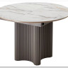 Стол АДАЖИО 115 КРУГЛЫЙ GILT WHITE, керамика / Латте каркас заказать в интернет магазине по цене 60 650 руб. в Самаре