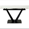 Стол ALATRI 120 MATT WHITE MARBLE SINTERED STONE / BLACK заказать в интернет магазине по цене 75 200 руб. в Самаре