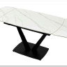 Стол ALATRI 120 MATT WHITE MARBLE SINTERED STONE / BLACK заказать в интернет магазине по цене 75 200 руб. в Самаре