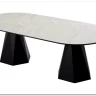 Стол ОРФЕЙ 240 нераскладной цвет ОНИКС (ONYX SABLE PULIDO), керамика / Черный каркас заказать в интернет магазине по цене 101 050 руб. в Самаре