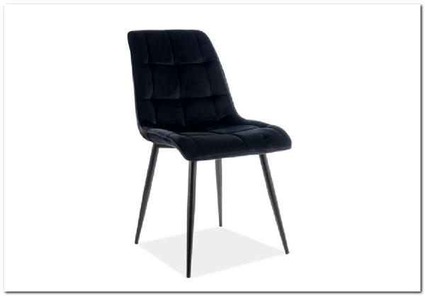Стул кухонный Signal CHIC Velvet Bluvel 19 (черный/черный) заказать в интернет магазине по цене 9 962 руб. в Самаре