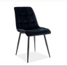 Стул кухонный Signal CHIC Velvet Bluvel 19 (черный/черный) заказать в интернет магазине по цене 9 962 руб. в Самаре
