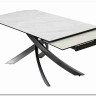 Стол ESTEBIO 160 KL-99 Белый мрамор матовый, итальянская керамика/ Серый металлик, DISAUR заказать в интернет магазине по цене 100 240 руб. в Самаре