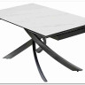 Стол ESTEBIO 160 KL-99 Белый мрамор матовый, итальянская керамика/ Серый металлик, DISAUR заказать в интернет магазине по цене 100 240 руб. в Самаре