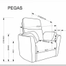Кресло Halmar PEGAS (бежевый) заказать в интернет магазине по цене 65 192 руб. в Самаре