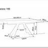 Стол обеденный Signal SALVADORE Ceramic 160 раскладной (Pietra Di Savoia серый/черный мат) заказать в интернет магазине по цене 136 474 руб. в Самаре