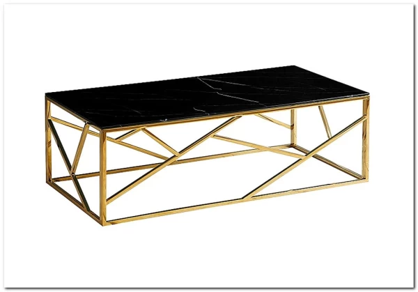 Стол журнальный Signal ESCADA A II (эффект черного мрамора/золотой) заказать в интернет магазине по цене 41 751 руб. в Самаре
