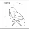 Кресло Halmar MERRY 2 (капучино) заказать в интернет магазине по цене 32 490 руб. в Самаре