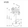 Стул барный Halmar H125 (бежевый/черный) заказать в интернет магазине по цене 15 165 руб. в Самаре