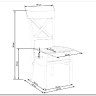 Стул кухонный Halmar TUTTI 2 (синий/Inari 95) заказать в интернет магазине по цене 10 541 руб. в Самаре