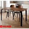 Стол обеденный Halmar PEDRO 160 (орех/черный) заказать в интернет магазине по цене 49 171 руб. в Самаре