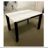 Стол CORNER 120 MATT WHITE MARBLE SOLID CERAMIC / BLACK заказать в интернет магазине по цене 53 750 руб. в Самаре