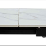 Стол CORNER 120 MATT WHITE MARBLE SOLID CERAMIC / BLACK заказать в интернет магазине по цене 53 750 руб. в Самаре