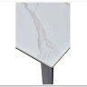 Стол CORNER 120 MATT WHITE MARBLE SOLID CERAMIC / BLACK заказать в интернет магазине по цене 53 750 руб. в Самаре