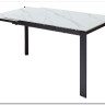 Стол CORNER 120 MATT WHITE MARBLE SOLID CERAMIC / BLACK заказать в интернет магазине по цене 53 750 руб. в Самаре