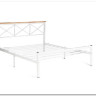 Купить Кровать Iris (mod.9311) дерево гевея/металл, 160*200 см (Queen bed), Белый (White) с доставкой по России по цене производителя можно в магазине Другая Мебель в Самаре