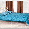 Купить Кровать Iris (mod.9311) дерево гевея/металл, 160*200 см (Queen bed), Белый (White) с доставкой по России по цене производителя можно в магазине Другая Мебель в Самаре