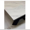 Стол ORISTANO 200 MARBLES KL-99 Белый мрамор матовый, итальянская керамика/ черный каркас, DISAUR заказать в интернет магазине по цене 99 040 руб. в Самаре