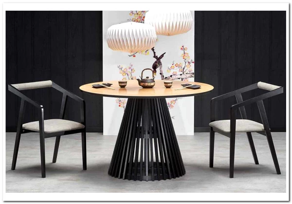 Стол обеденный Halmar MIYAKI 120 дуб натуральный/черный заказать в интернет магазине по цене 87 560 руб. в Самаре